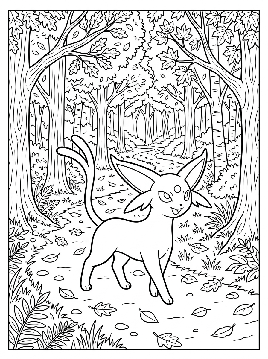 free printable Espeon coloring pages