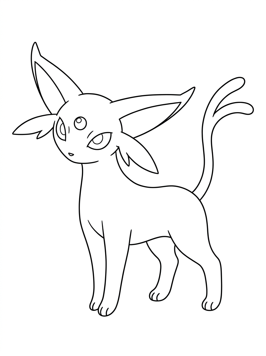 grinch Espeon coloring pages
