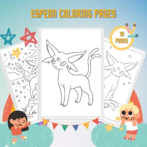 Espeon Coloring Pages thumbnail