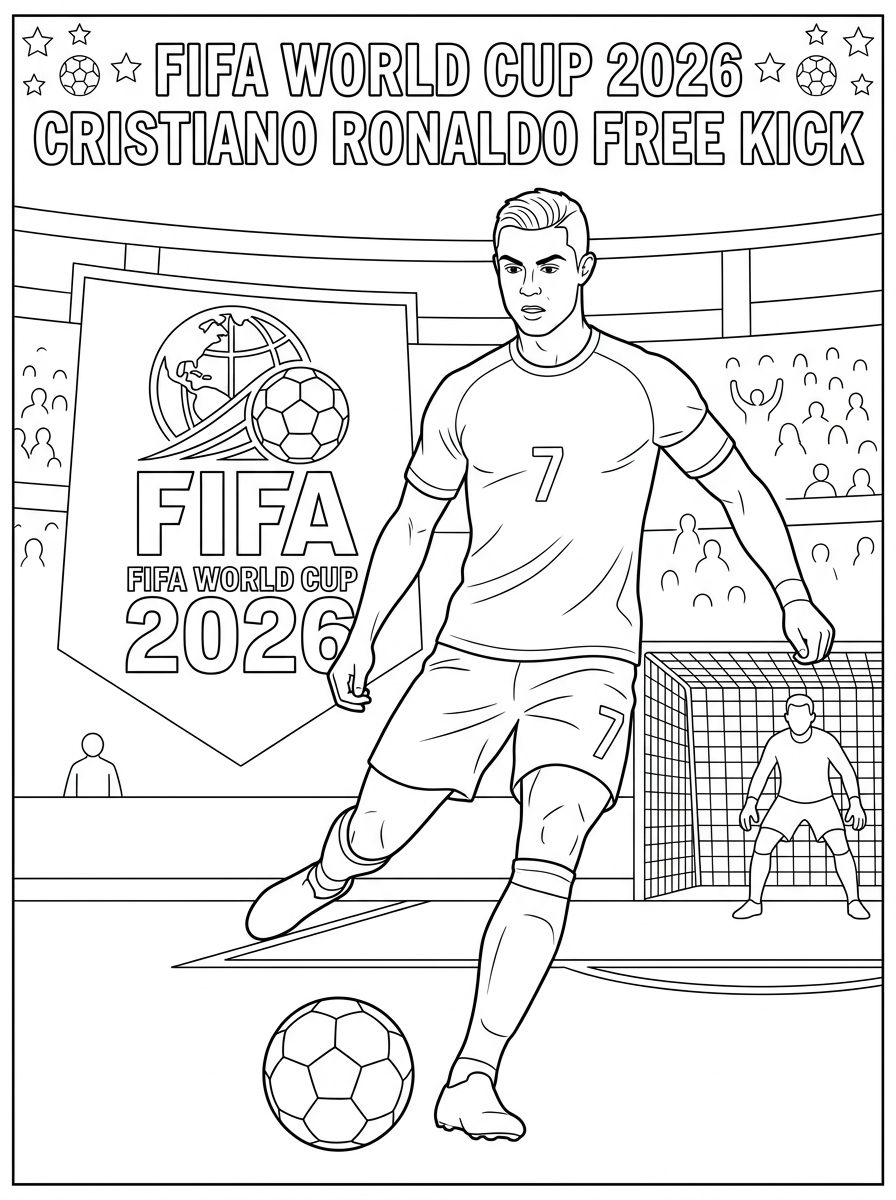FIFA World Cup 2026 coloring pages easy