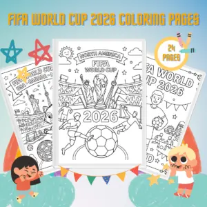 FIFA World Cup 2026 Coloring Pages thumbnail