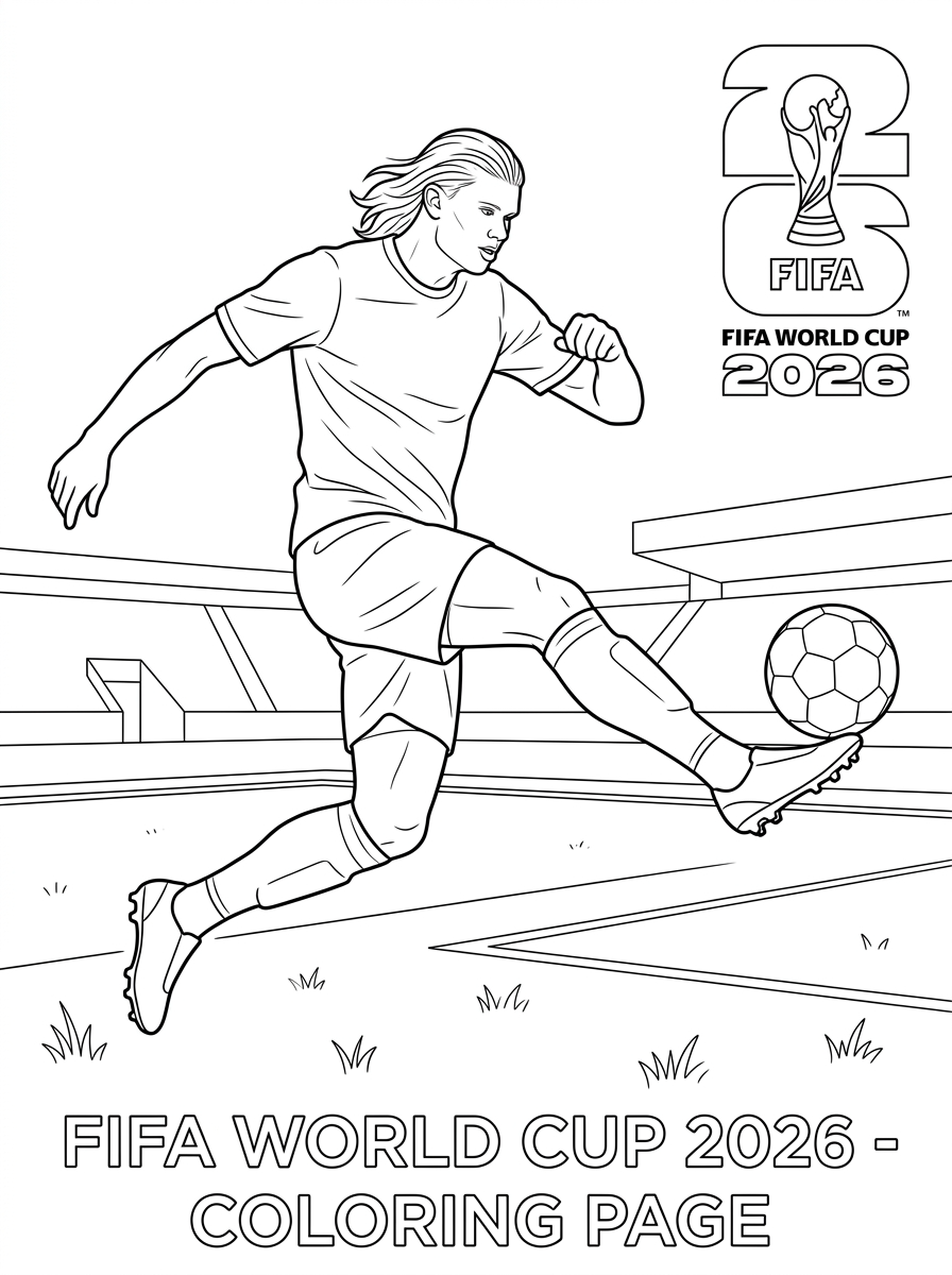 free FIFA World Cup 2026 tree coloring pages