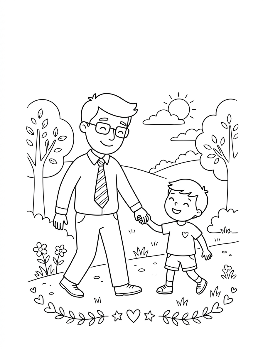 Father’s Day coloring pages printable