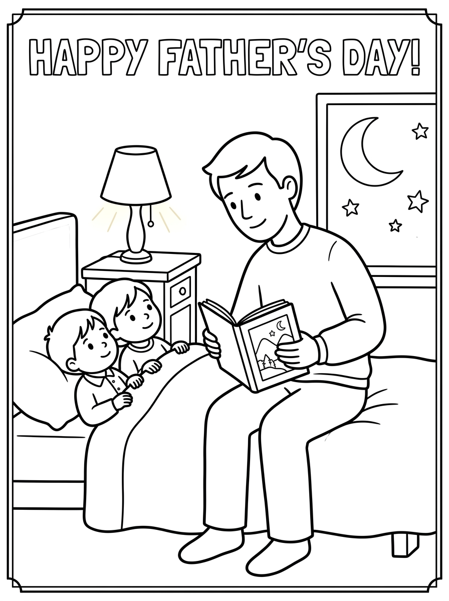 Father’s Day ornaments coloring pages