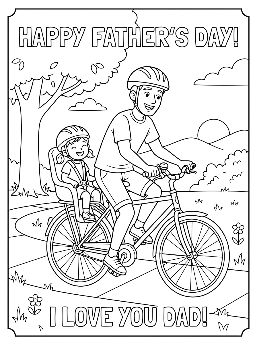 free printable Father’s Day coloring pages 1