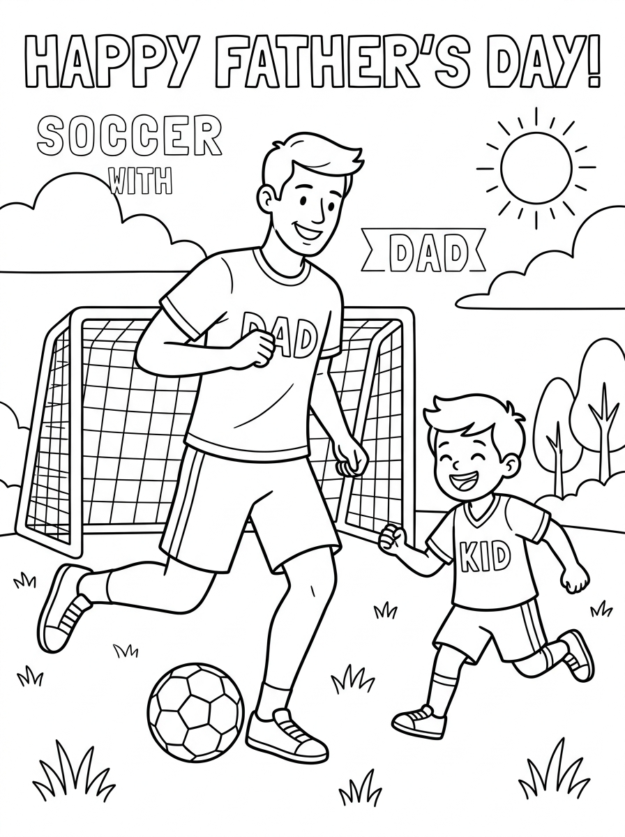vintage Father’s Day coloring pages