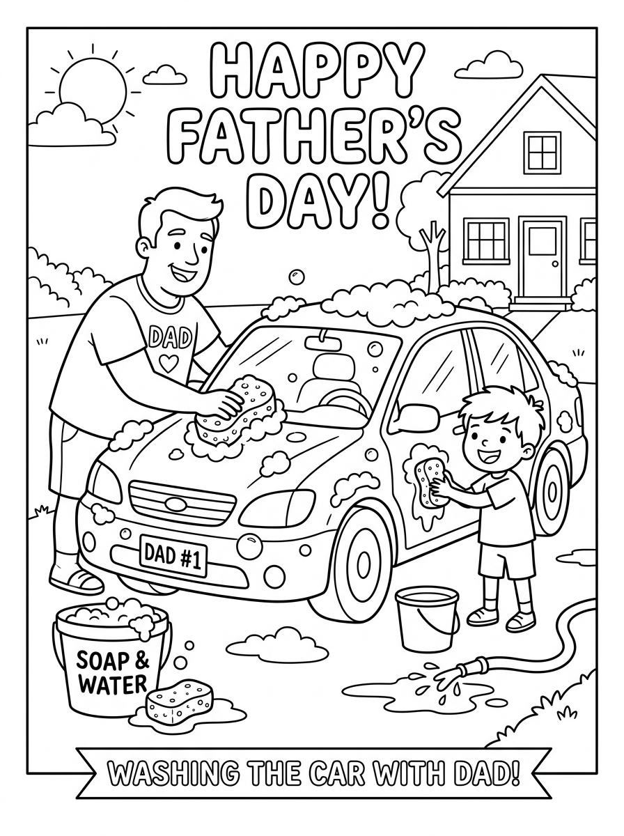 coloring pages printable Father’s Day