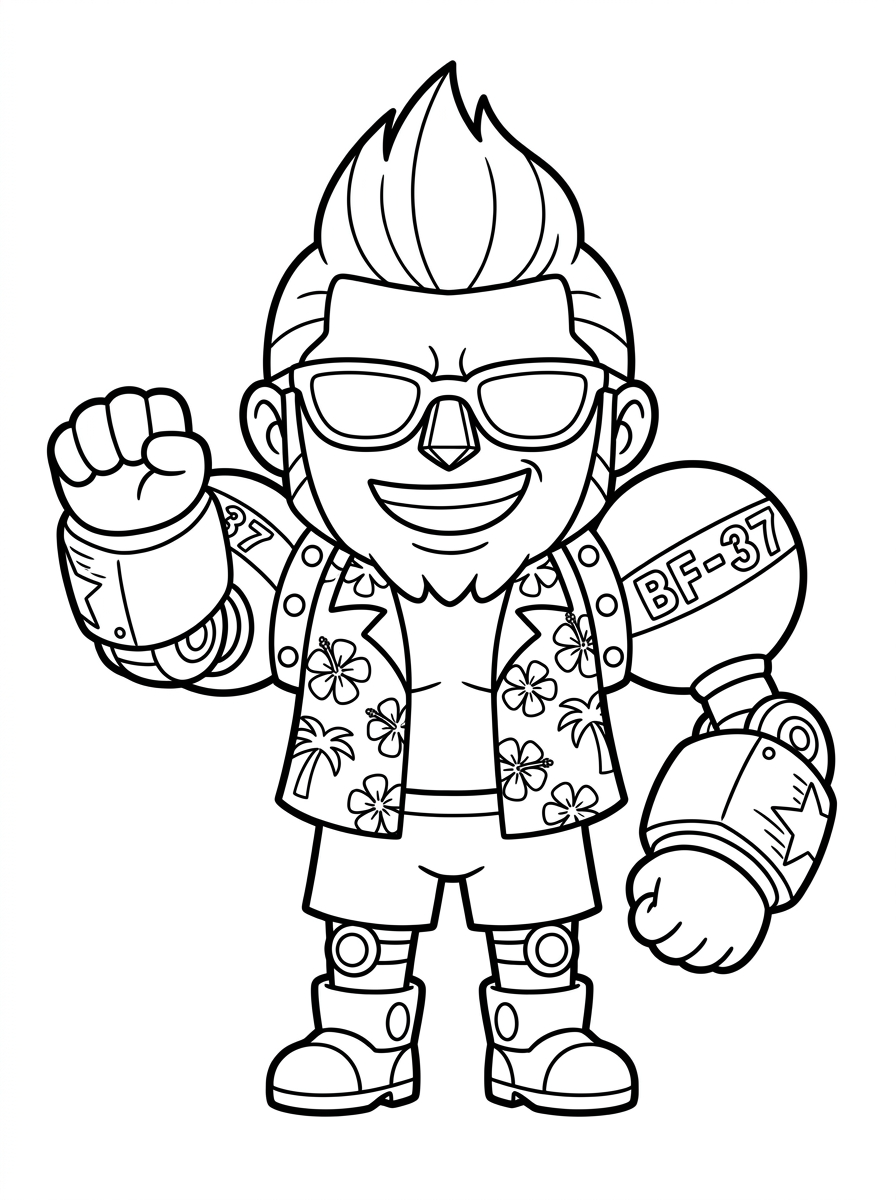 Franky adult coloring pages