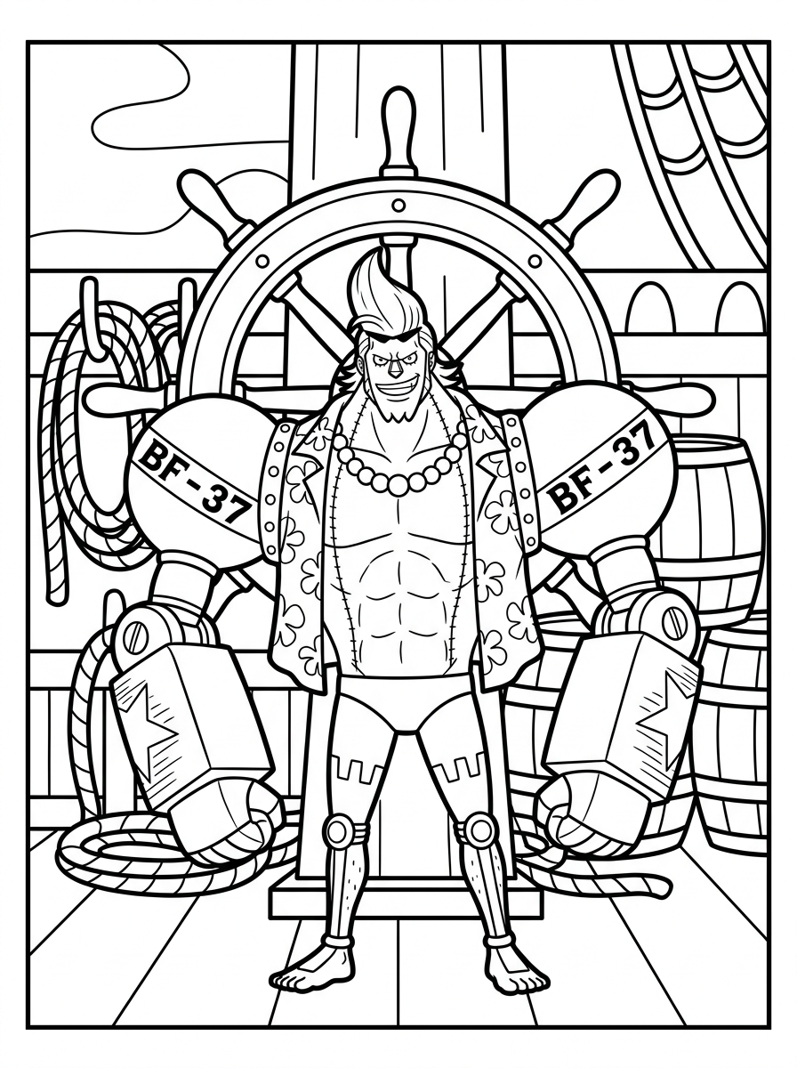fun Franky coloring pages