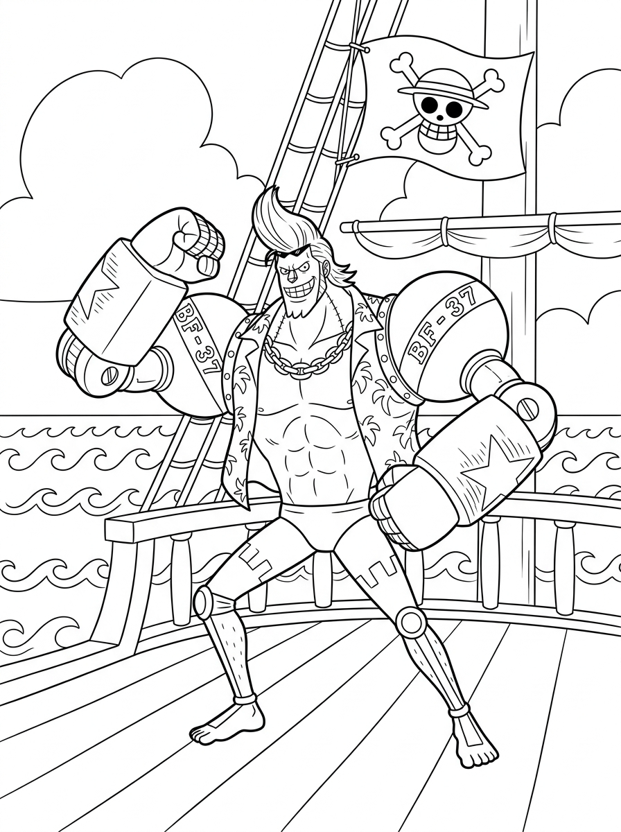 old-fashioned Franky coloring pages