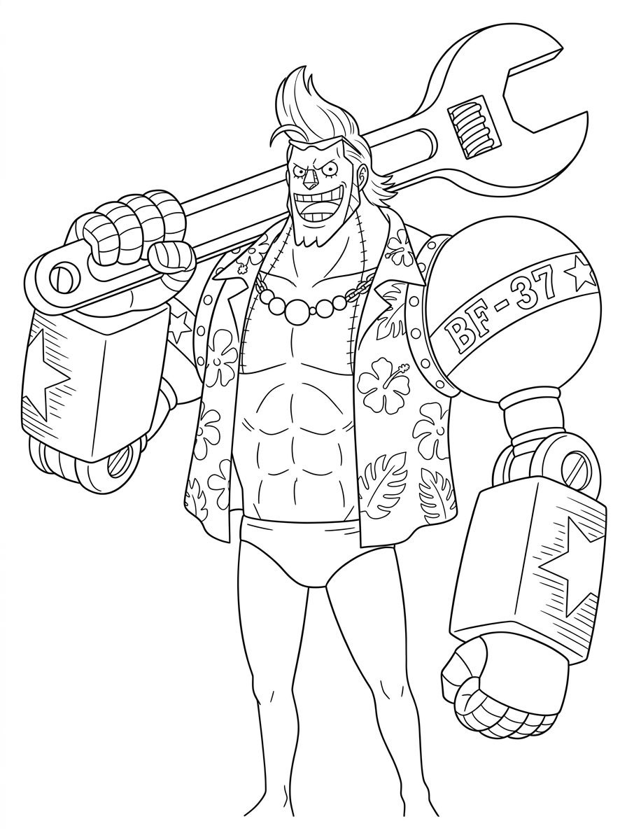 coloring pages printable Franky