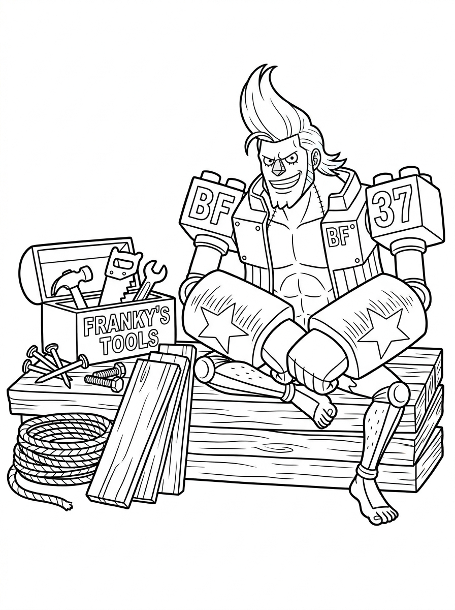free printable coloring pages Franky