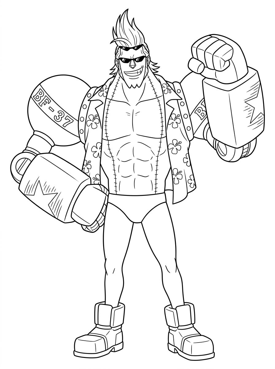 printable Franky coloring pages for adults