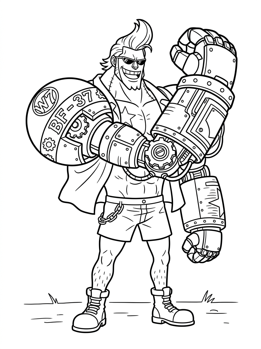 coloring pages for Franky