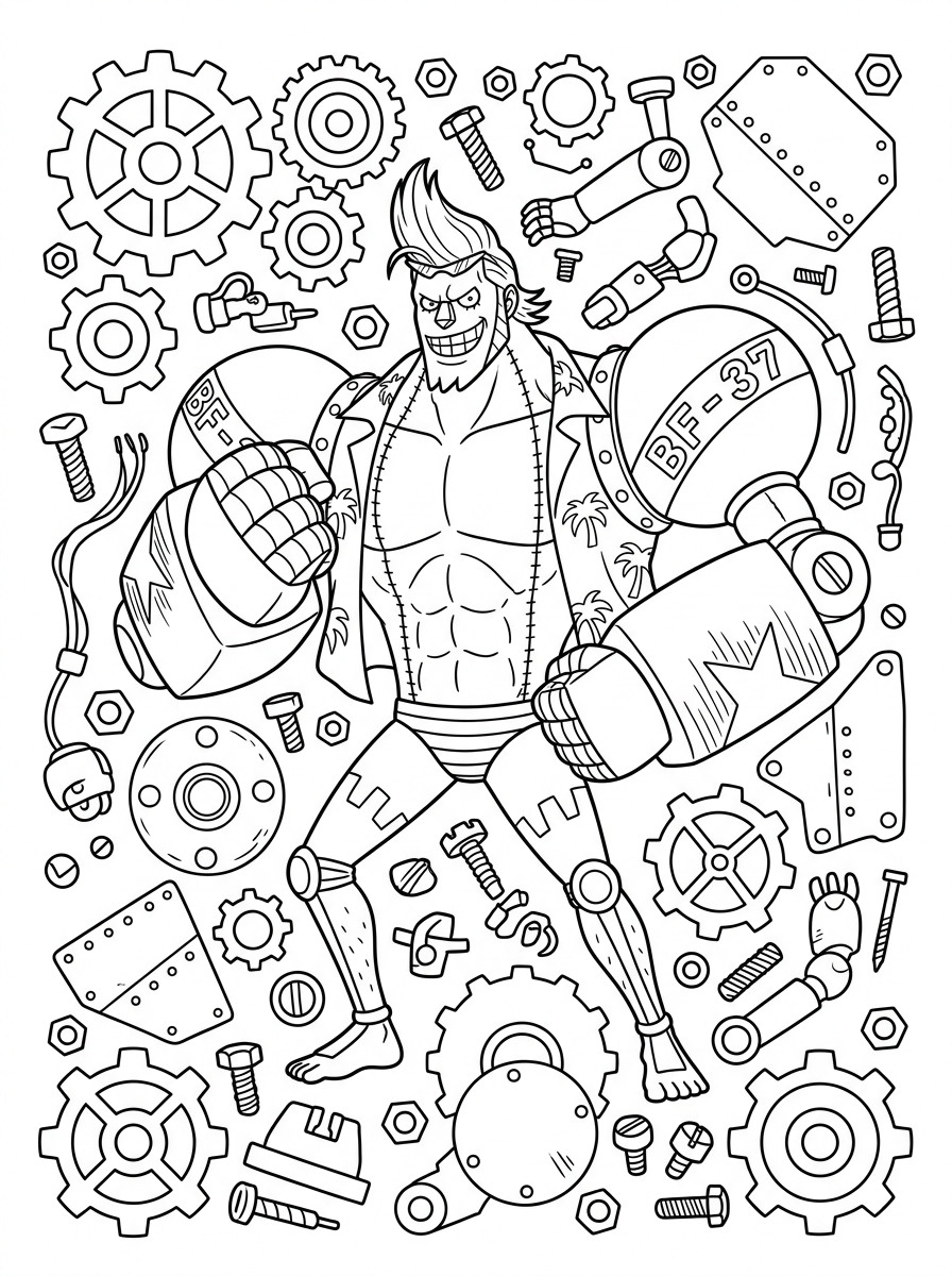 free Franky coloring pages