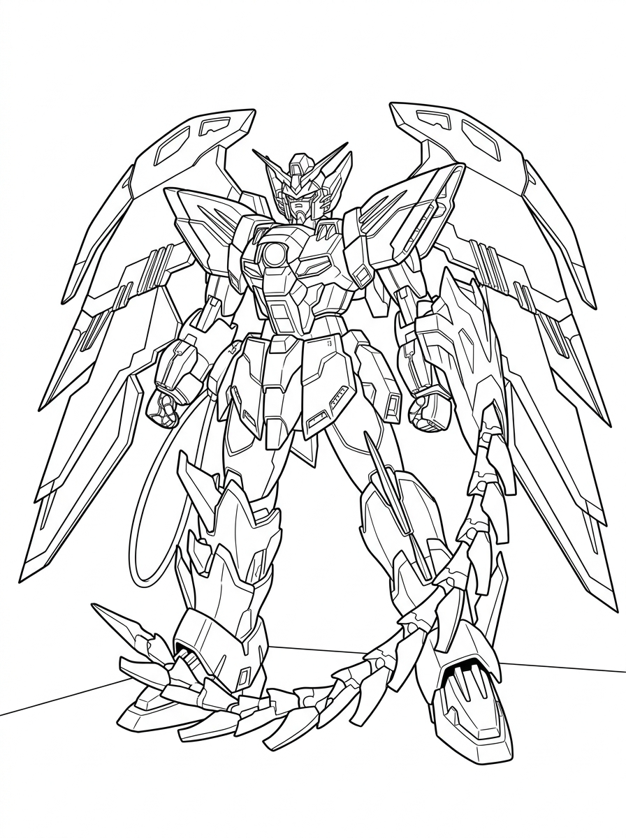 coloring pages for Gundam