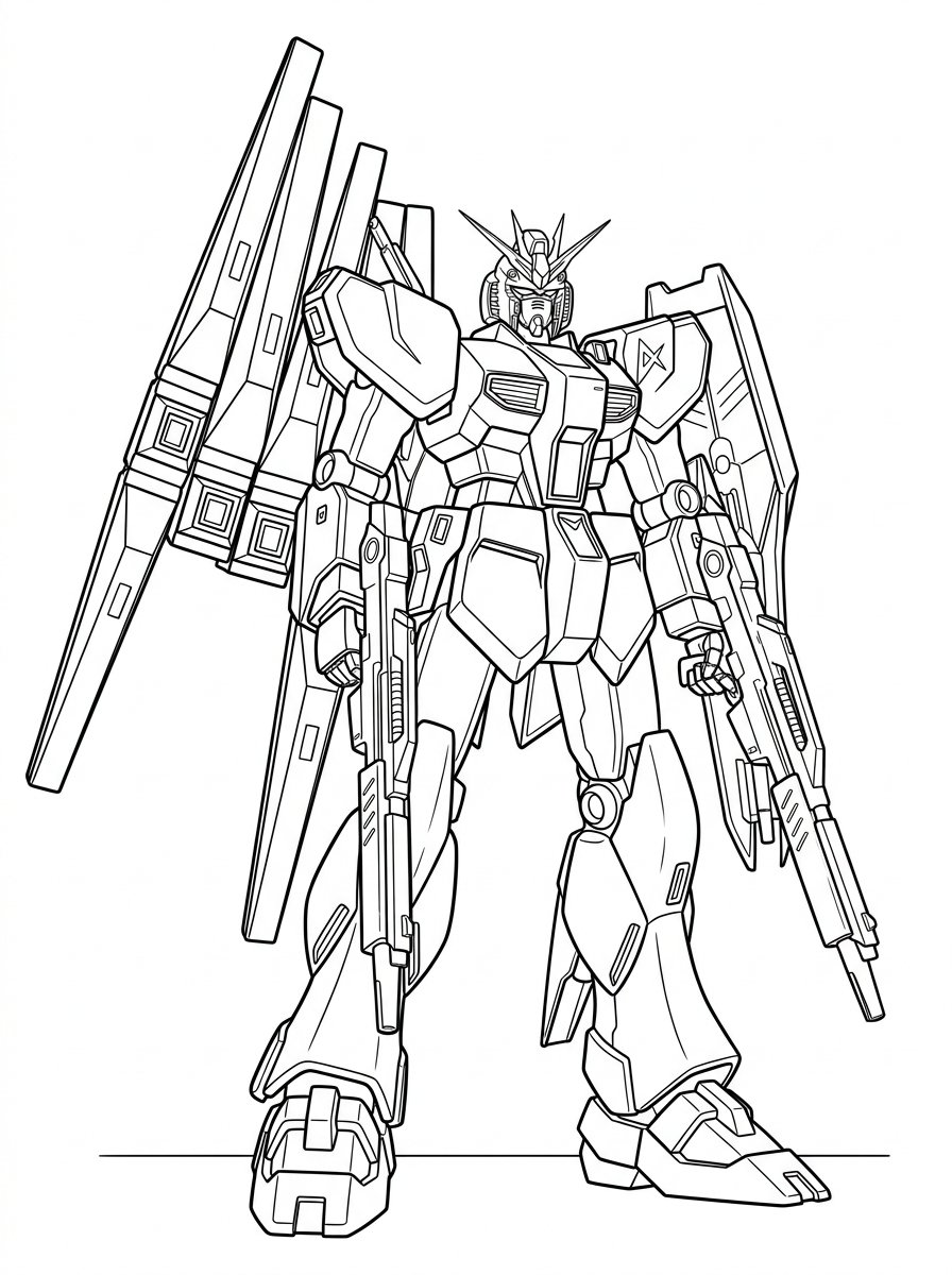 grinch Gundam coloring pages