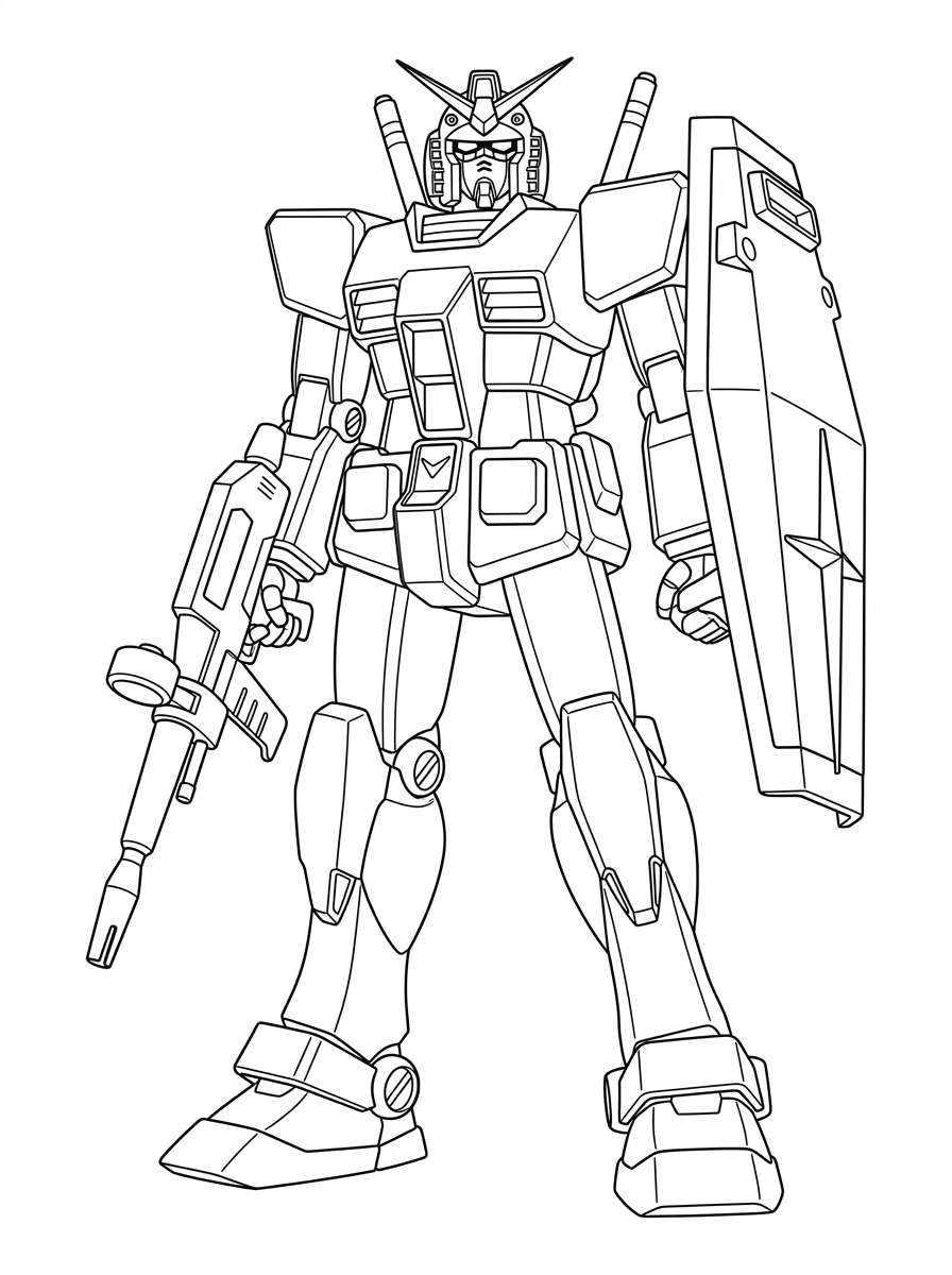 Gundam cards coloring pages