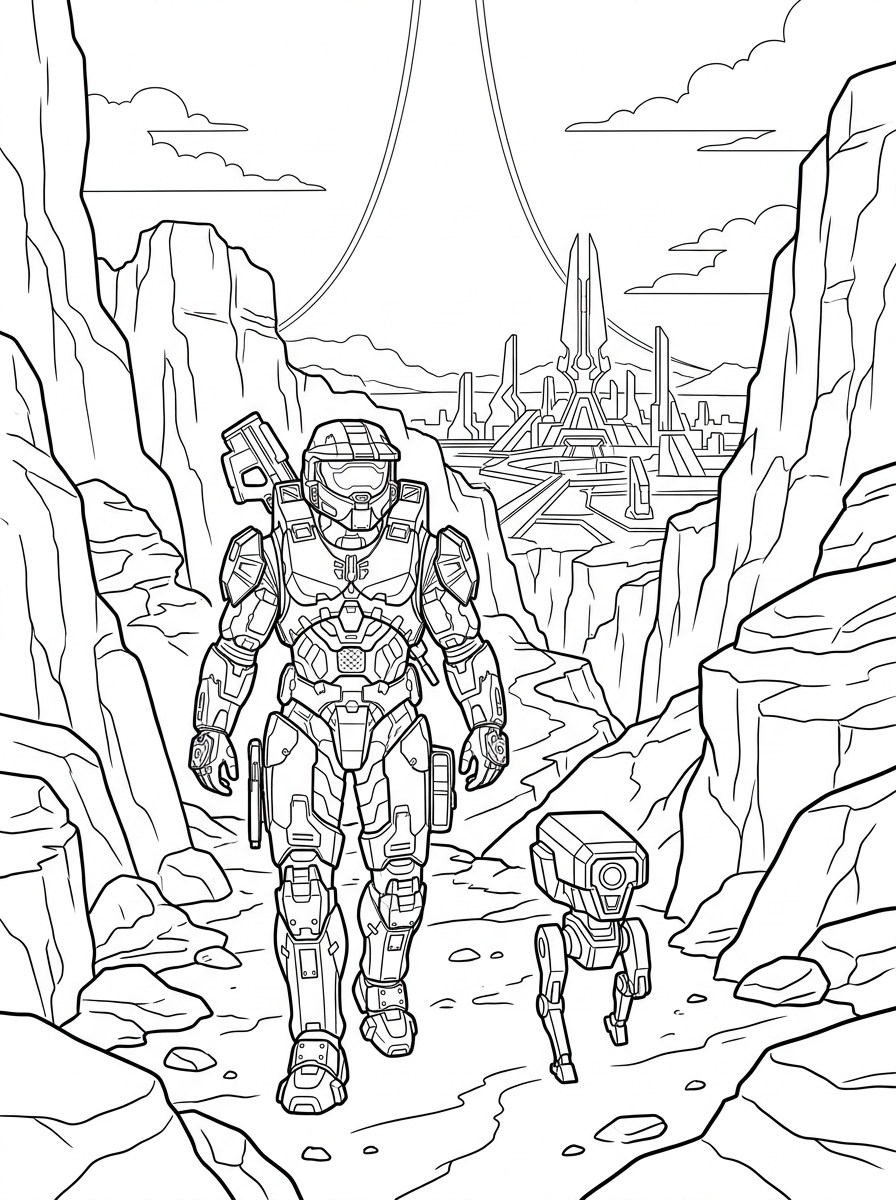 printable coloring pages Halo