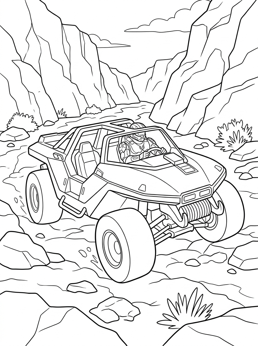grinch cute Halo coloring pages 1