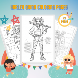 Miniatura delle disegni da colorare di Harley Quinn