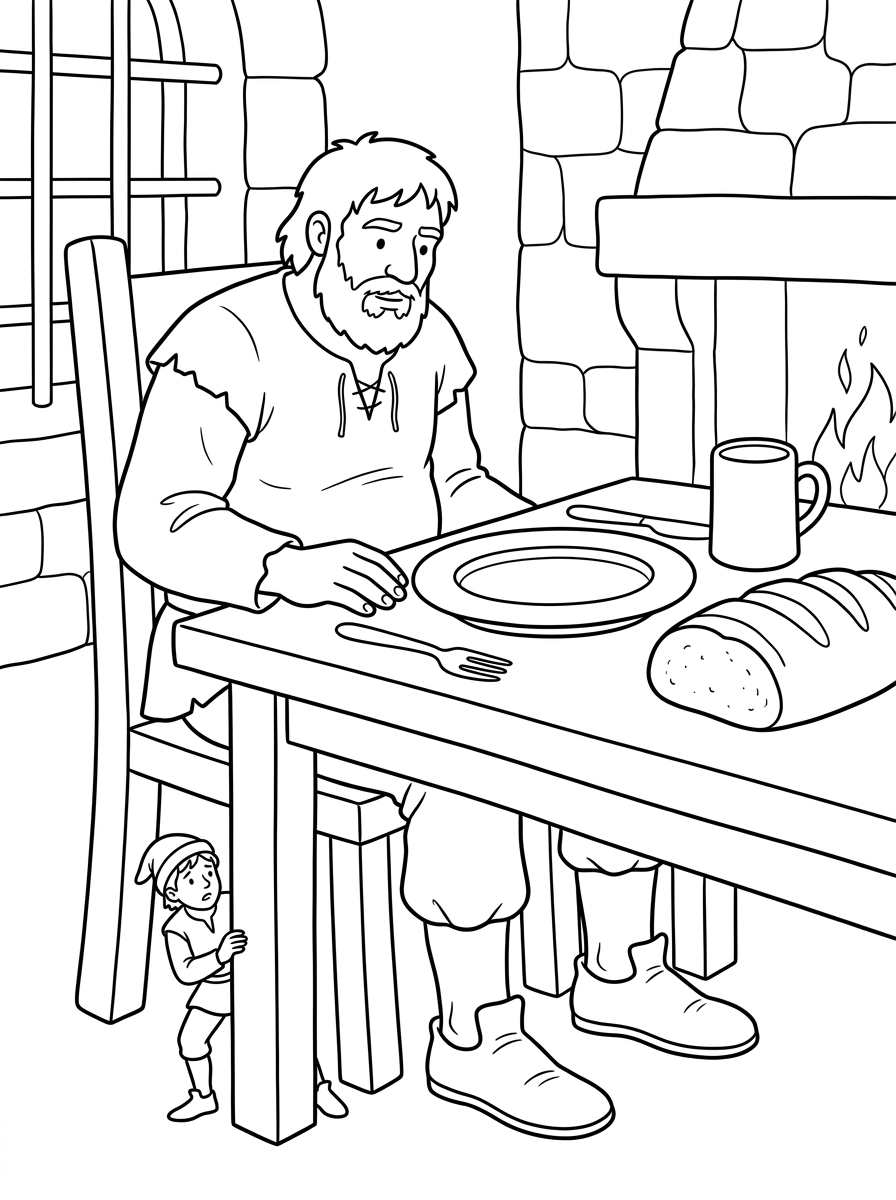 Disegni da colorare di Jack e il fagiolo magico - Pagina 3 Disegni da colorare gratuiti e stampabili di Jack e il fagiolo magico