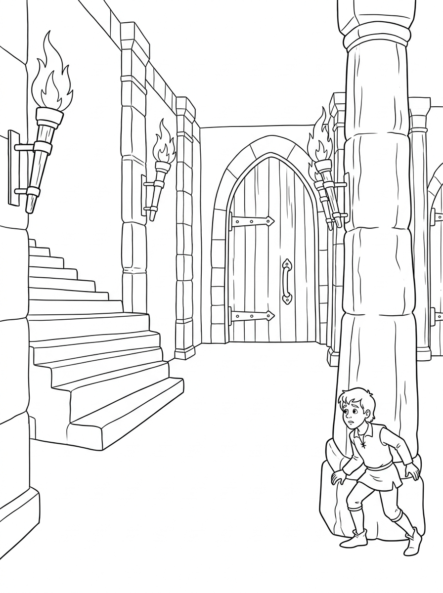 Disegni da colorare di Jack e il fagiolo magico - Pagina 22 Disegni da colorare gratuiti di Jack e il fagiolo magico per bambini