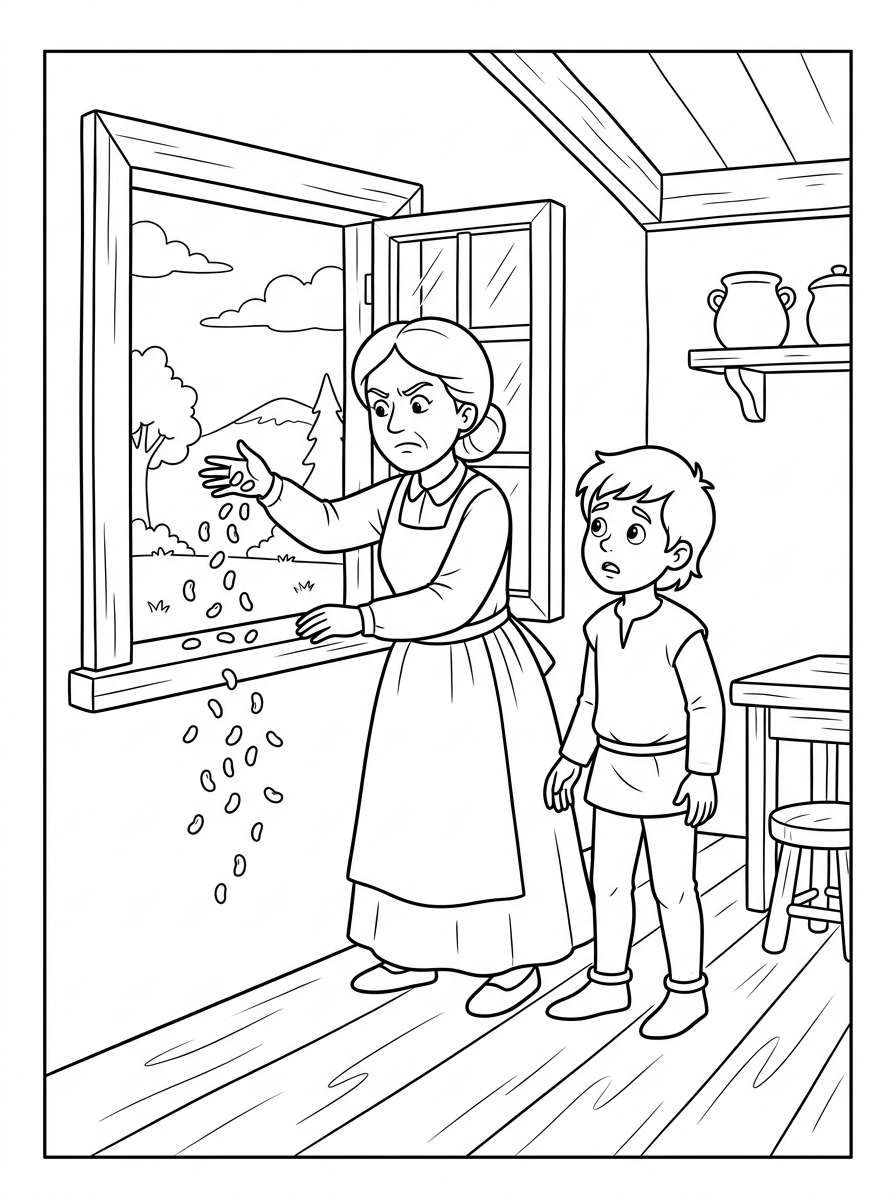 Disegni da colorare di Jack e il fagiolo magico - Pagina 23 Disegni da colorare gratuiti e stampabili di Jack e il fagiolo magico per adulti