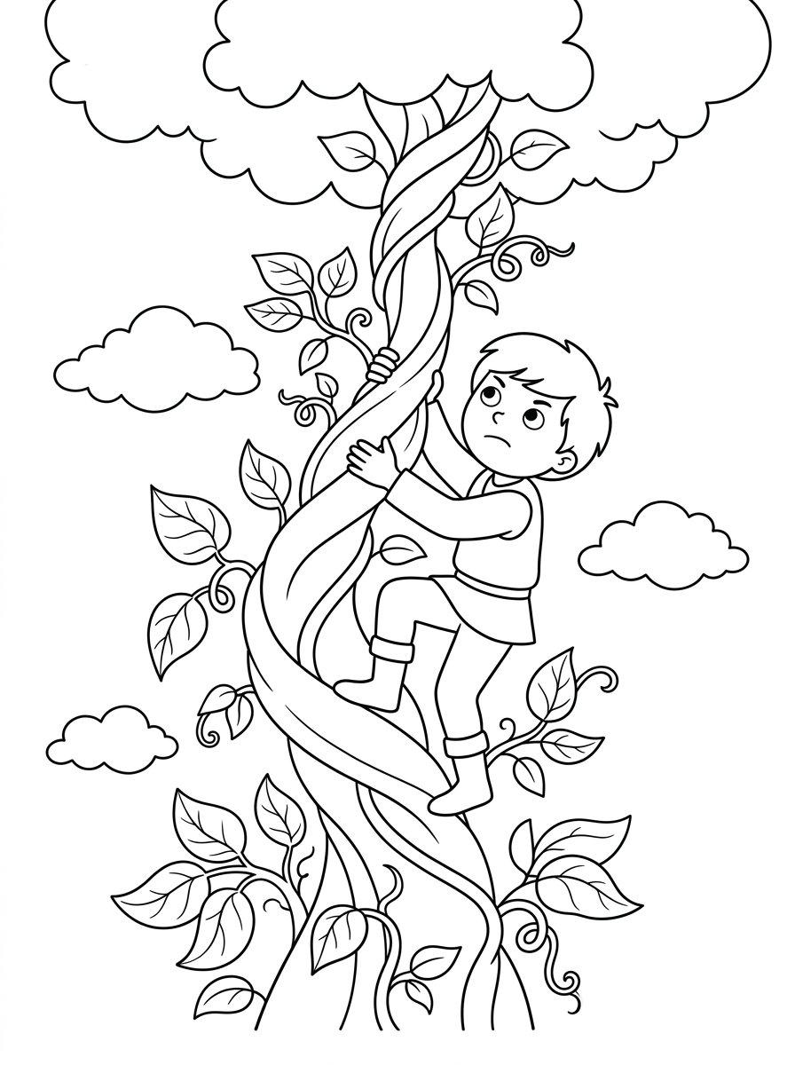 Disegni da colorare di Jack e il fagiolo magico - Pagina 10 Disegni da colorare per adulti: Jack e il fagiolo magico