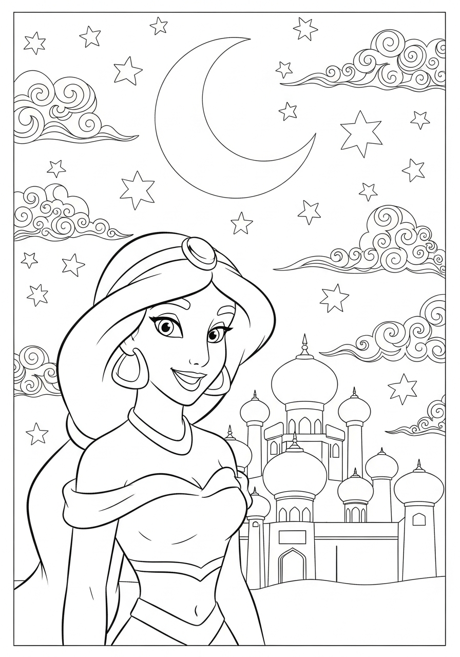coloring pages printable Jasmine