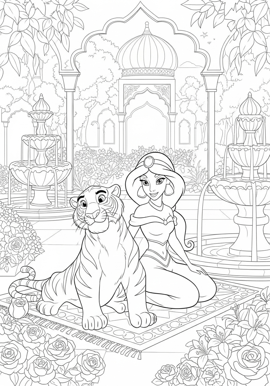 printable coloring pages Jasmine