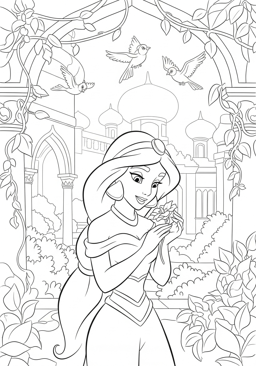 cute coloring pages Jasmine