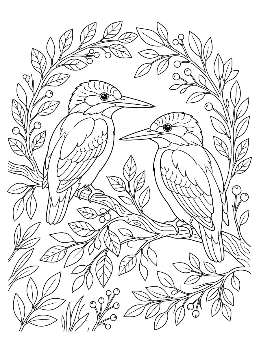 coloring pages for Kingfisher 3