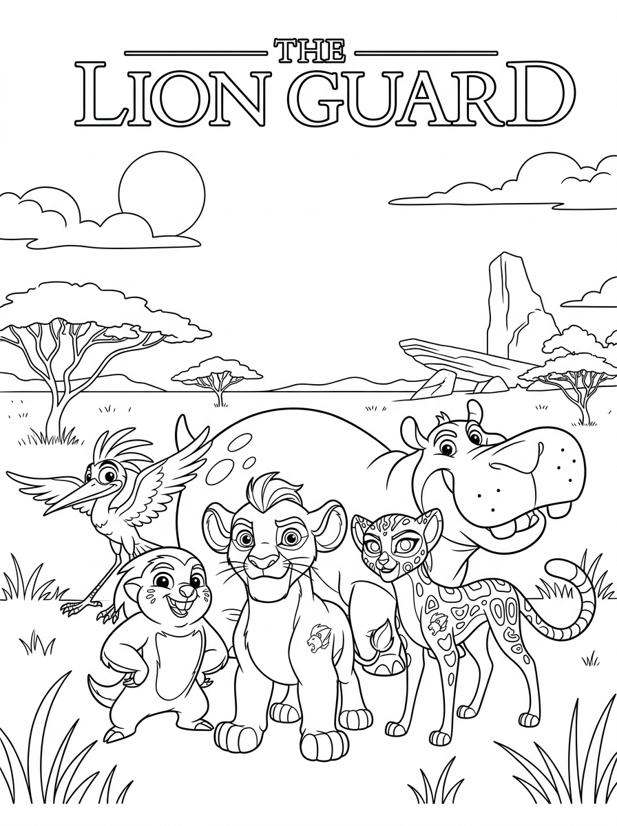 grinch Lion Guard coloring pages