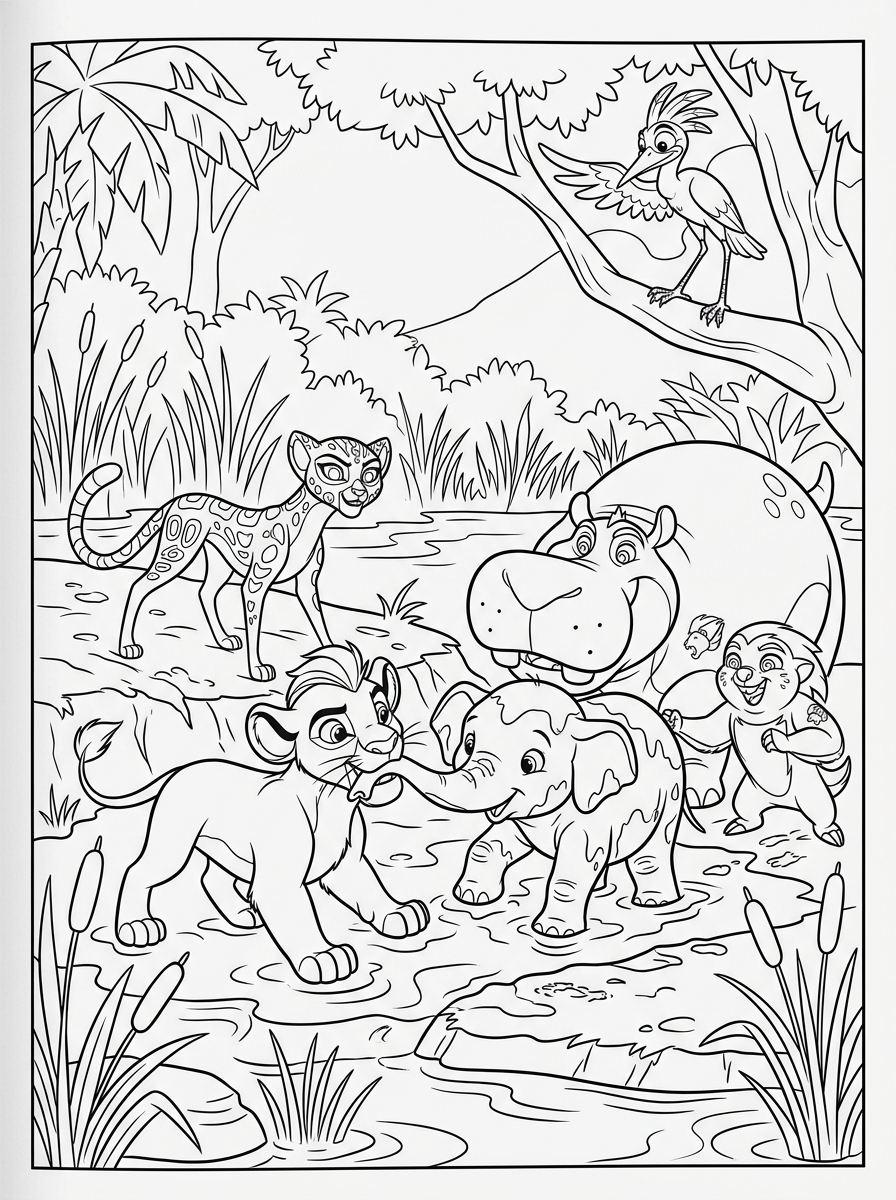 printable coloring pages Lion Guard