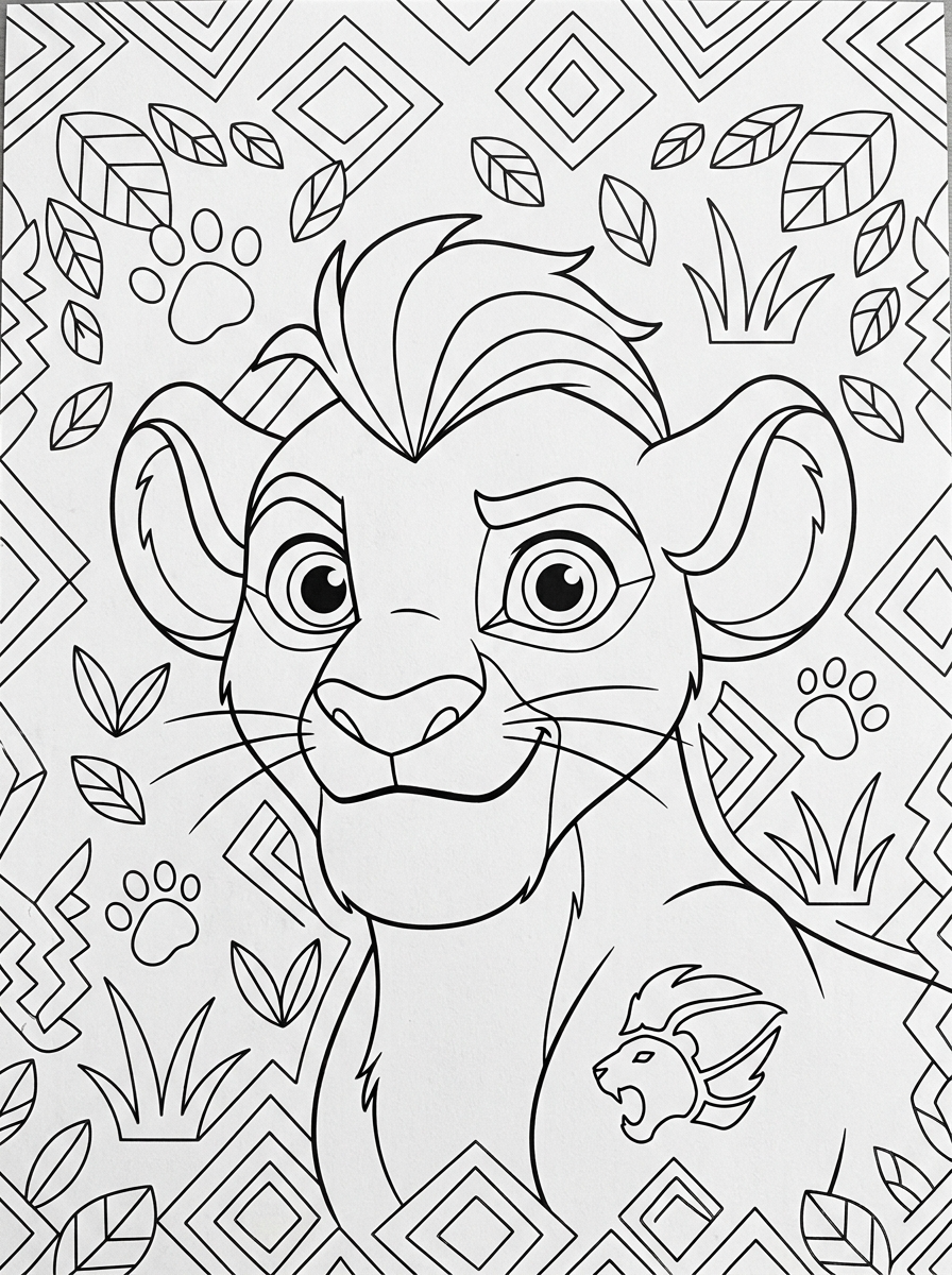 free Lion Guard coloring pages for adults