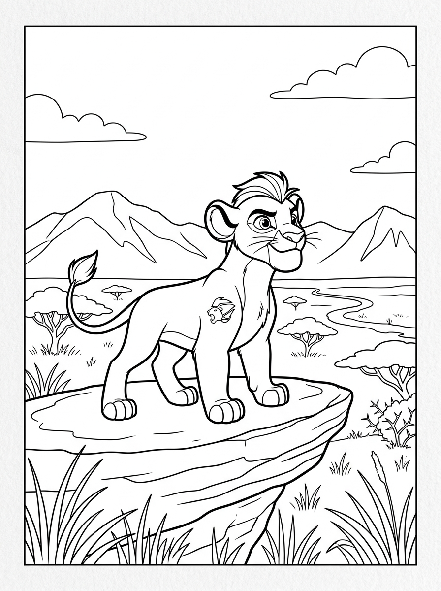 grinch cute Lion Guard coloring pages