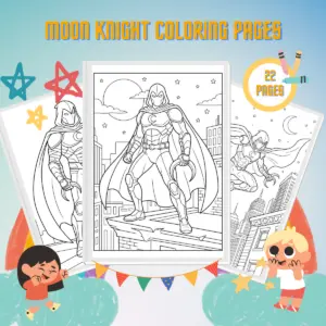 Moon Knight Coloring Pages thumbnail