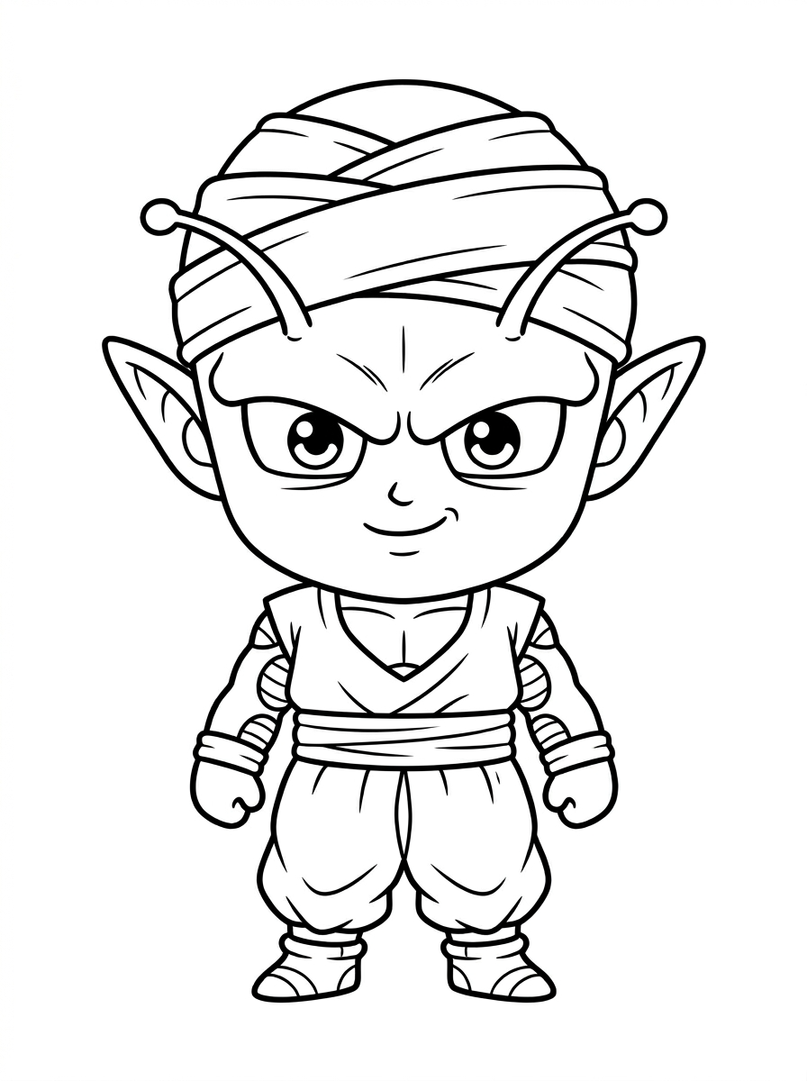 Piccolo Coloring Pages 2 merry Piccolo coloring pages