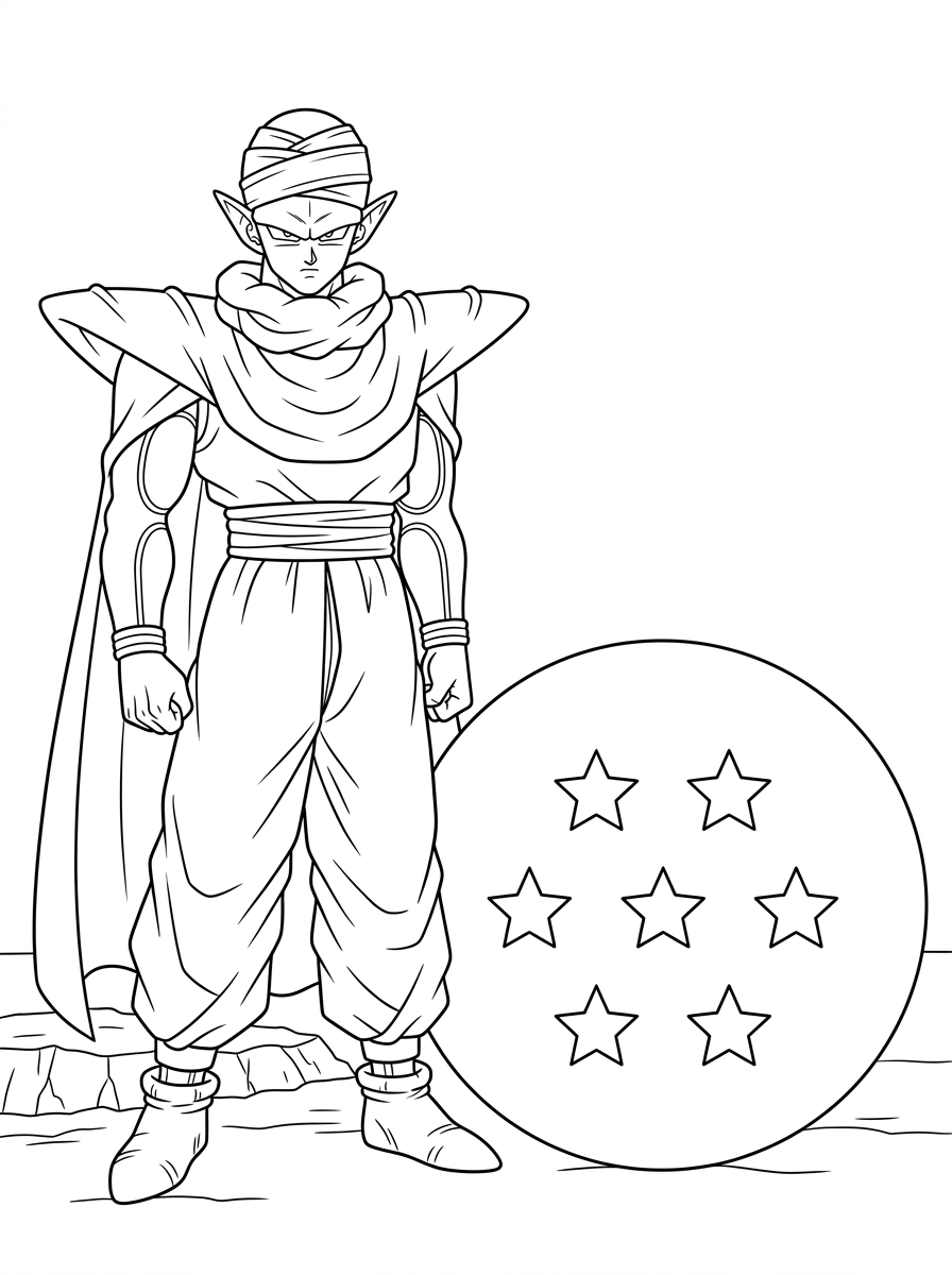 Piccolo Coloring Pages 17 free Piccolo tree coloring pages