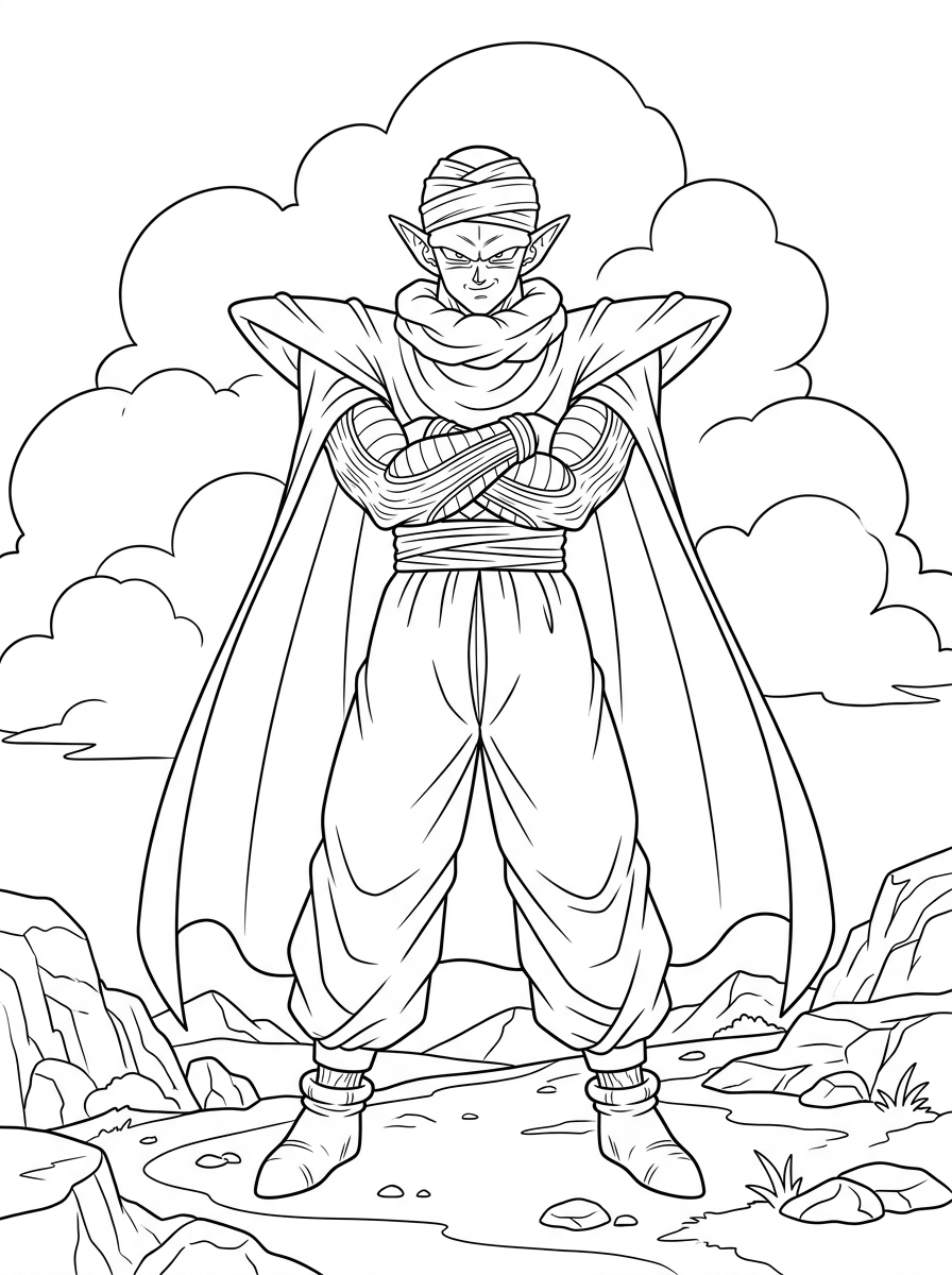 Piccolo Coloring Pages 3 cute Piccolo coloring pages