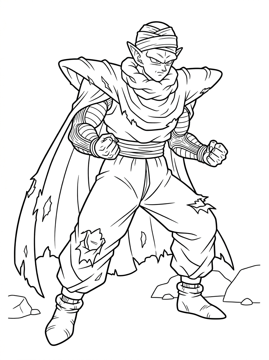 Piccolo Coloring Pages 4 Piccolo themed coloring pages
