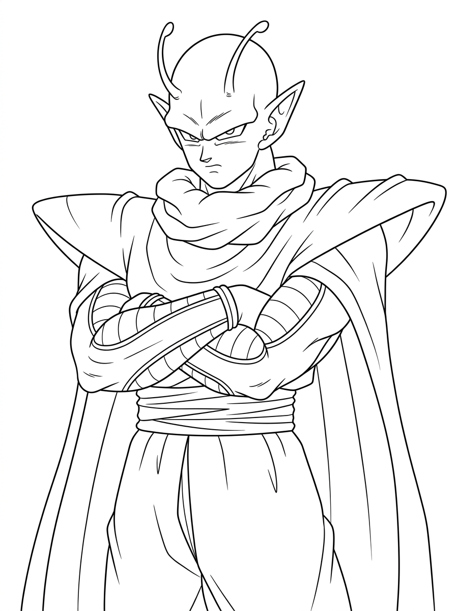 Piccolo Coloring Pages 7 Piccolo coloring pages for adults easy