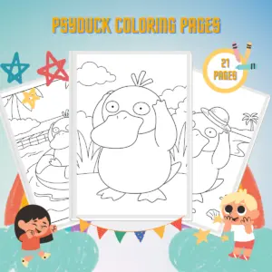 Psyduck Boyama Sayfaları küçük resmi