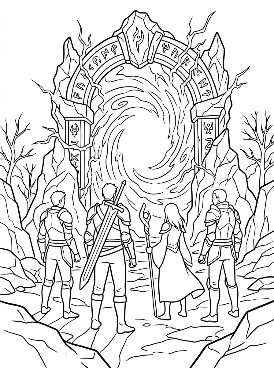 hard Solo Leveling coloring pages