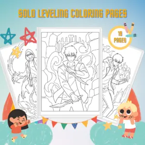 Solo Leveling Coloring Pages thumbnail