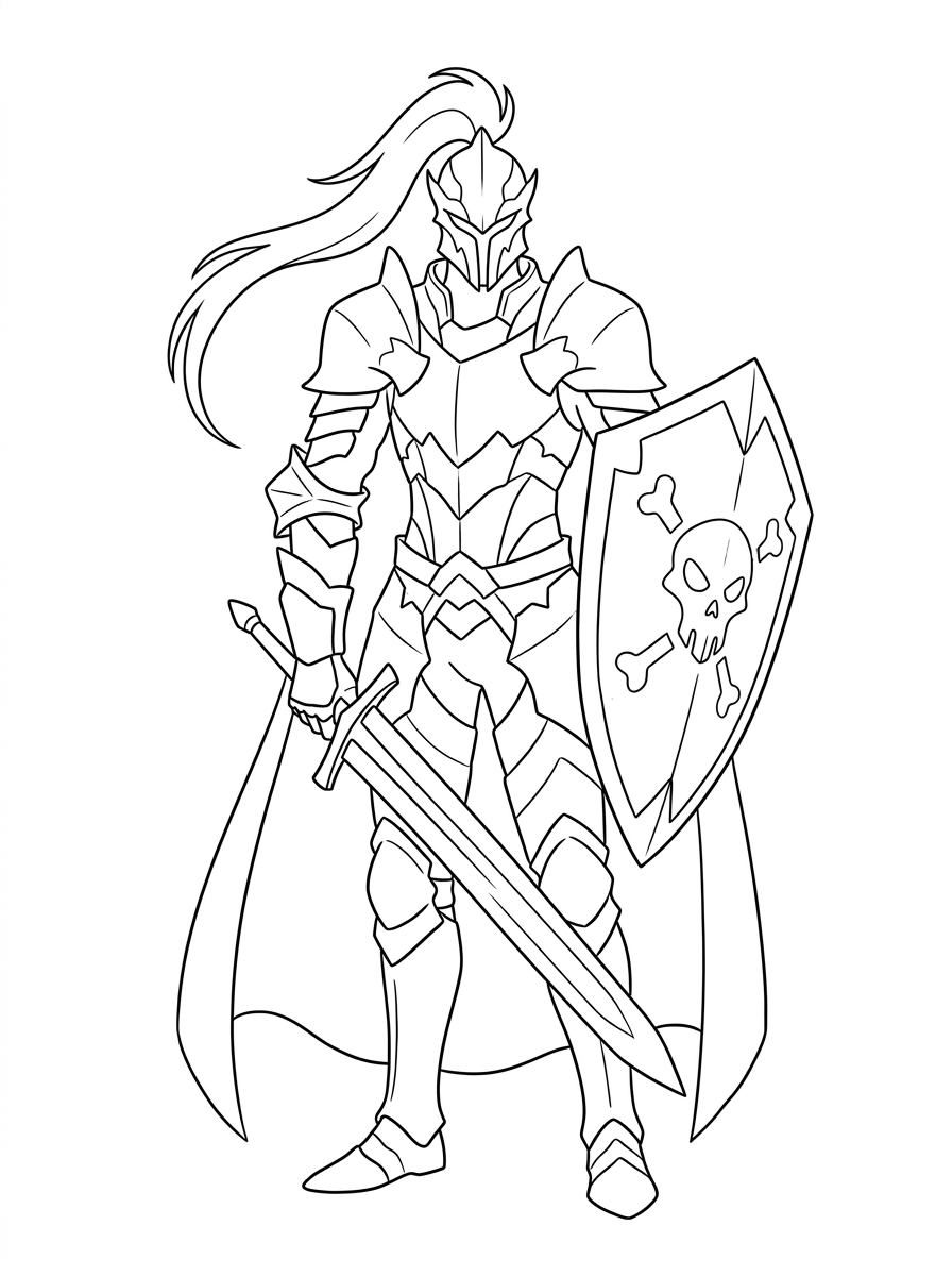 Solo Leveling coloring book pages