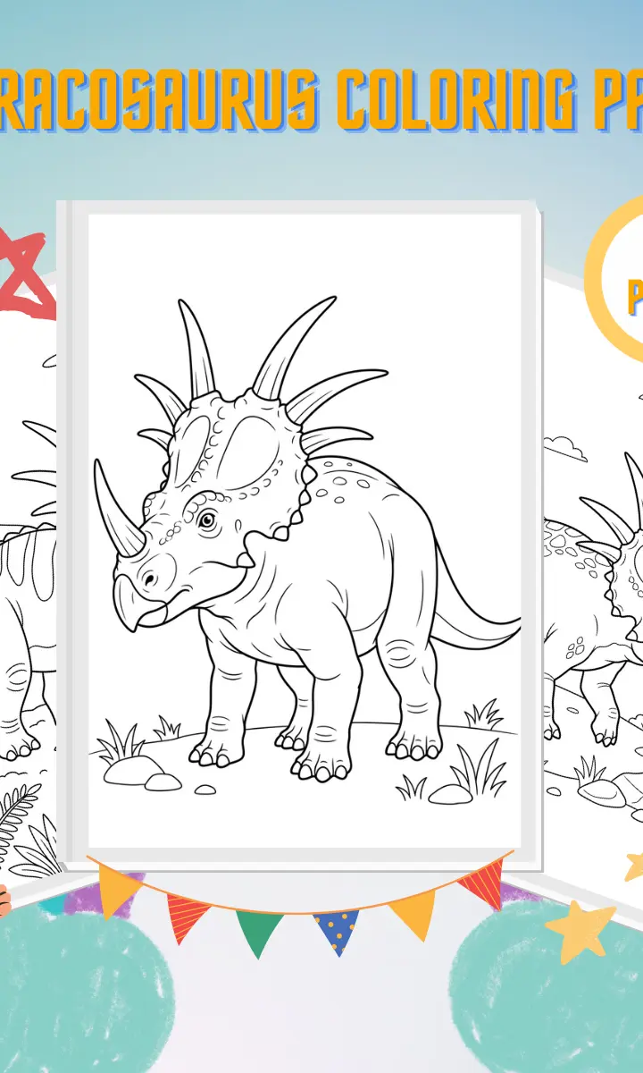 Stackasaurus Colouring Styracosaurus Coloring Pages