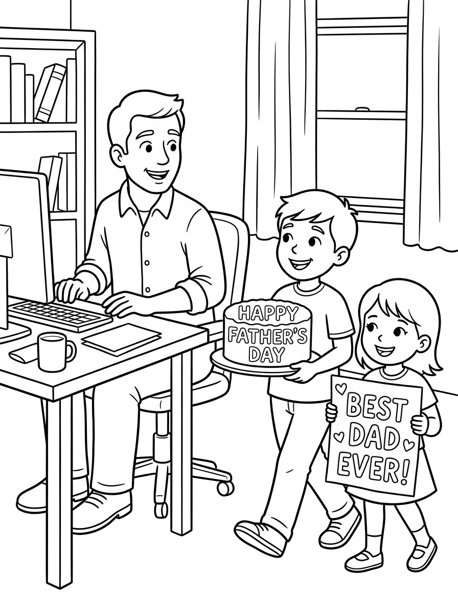 Father’s Day printable coloring pages