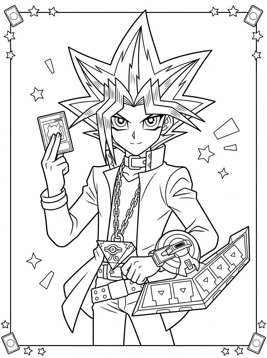 Yu-Gi-Oh Coloring Pages 14 vintage Yu Gi Oh coloring pages